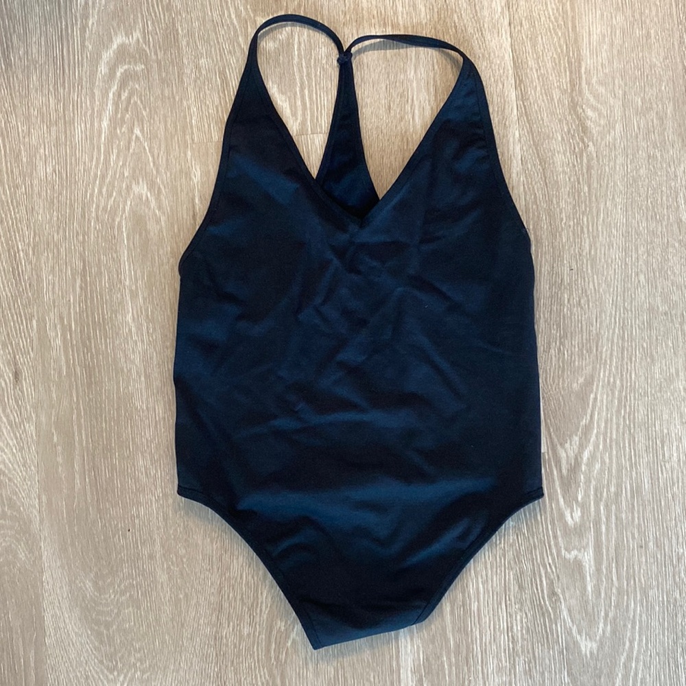 Black Racerback Bodysuit